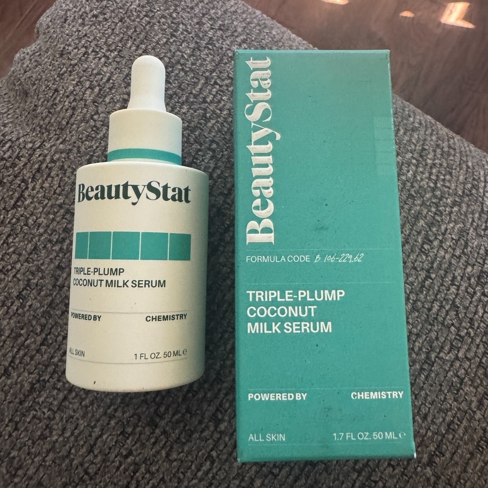 BeautyStat Triple-Plump Coconut Milk Serum 1.7oz Hydrating Plumping Glow Serum